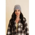 thumbnail image 1 of Embroidered Smiley Face Ribbed Knit Beanie, 1 of 11