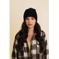 thumbnail image 1 of Embroidered Smiley Face Ribbed Knit Beanie, 1 of 11
