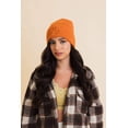 thumbnail image 1 of Embroidered Smiley Face Ribbed Knit Beanie, 1 of 11