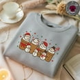 thumbnail image 1 of Embroidered Snowman Christmas Coffee T-shirt Sweatshirt Hoodie, Holiday Latte Embroidery Tee, Coffee Lover Gift Embroidered shirt, 1 of 5