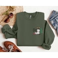 thumbnail image 1 of Embroidered Snowman Let It Snow Christmas Sweatshirt, Embroidered Snowman, Christmas Sweatshirt, Merry Christmas, Merry And Bright, Snowman, 1 of 4