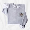 thumbnail image 1 of Embroidered Spooky Ghost Cat Sweatshirt, 1 of 4