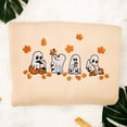 thumbnail image 1 of Embroidered Spooky Ghosts With Fall Leaves Sweatshirt, 1 of 1