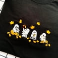 thumbnail image 1 of Embroidered Spooky Ghosts With Fall Leaves Sweatshirt, 1 of 2