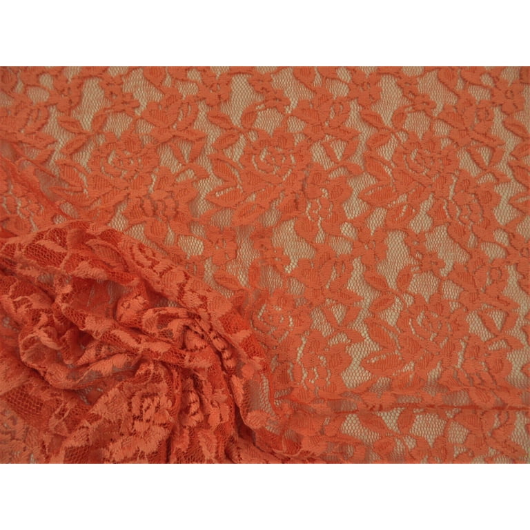 Orange Stretch Lace 