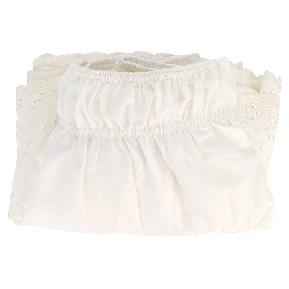 Embroidered Style Elastic Dust Ruffle Wrap-Around Bed Skirt (QUEEN 150 ...