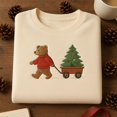 thumbnail image 1 of Embroidered Support Biodiversity Sweatshirt, Frog Otter Fish Shirt, Aquatic Nature Lover Crewneck, Environmental Gift Idea, 1 of 4