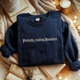 thumbnail image 1 of Embroidered Sweatshirt, the high reeve Unisex hoodie Crewneck Jumper, Probably Reading Drami.one Fanfiction Sweatshirt, 1 of 4
