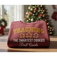thumbnail image 1 of Embroidered Teacher Christmas Sweatshirt, Gingerbread Cookies, 1 of 4