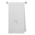 thumbnail image 1 of Embroidered Terry Cotton Bath Towel for Bath, Shower, Cover up Towel for Swimming Pool, Spa Fitness and Bath - 35 x 65 inches - White Color Towel - Silver Script Initial B, 1 of 1