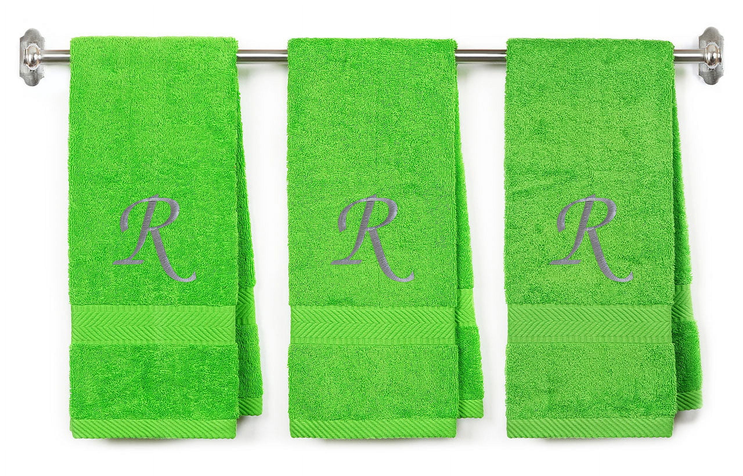 Embroidered Terry Cotton Hand Towel for Bathroom and Kitchen ...