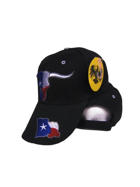 Embroidered Texans Texas Hookem Horns Lonestar Star Baseball cap Hat