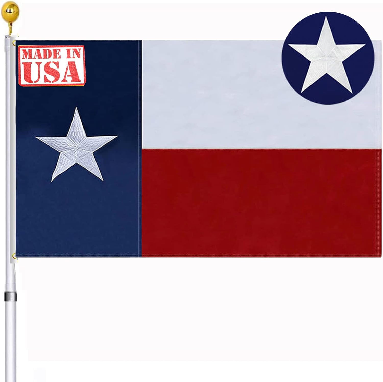 Texas Tischflagge - Mini Desktop Flagge 20,8×14 Cm Mit Metallständer