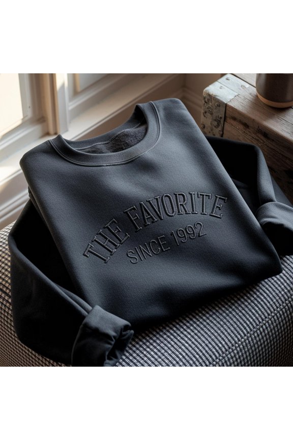 Embroidered The Favorite Sweatshirt, Sibling Gift