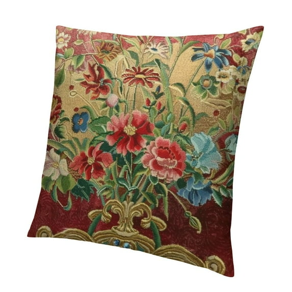 Embroidered Throw Pillows Covers Sofa Couch, Embroidered for Sofa Bed Chairs Car