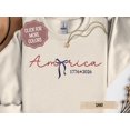 thumbnail image 1 of Embroidered USA 250th Anniversary Sweatshirt America 250 Shirt Independence Day Crewneck American Semiquincentennial Apparel America250, 1 of 4