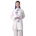 thumbnail image 1 of Embroidered Unisex Kung Fu Suit Chinese Martial Arts Uniform With Tai Chi Design Long Sleeve Practice, 1 of 5