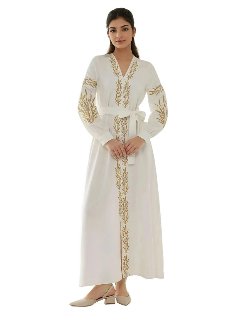 Embroidered V-Neck Maxi Dress - Walmart.com Embroidered V-Neck Maxi Dress - Walmart.com