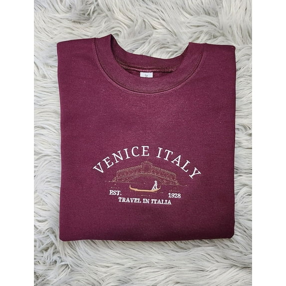 Embroidered Venice Italy Sweatshirt