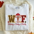 thumbnail image 1 of Embroidered WTF Whiskey Turkey Family Shirt, Family Thanksgiving Dinner Shirt, Thanksgiving Family Shirt, Family Turkey Sweatshirt, 1 of 5