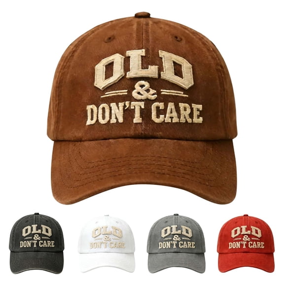 Witty Dc I’m Fine It’s Just My Face Hat Funny Washed Denim Baseball Cap Cotton ...