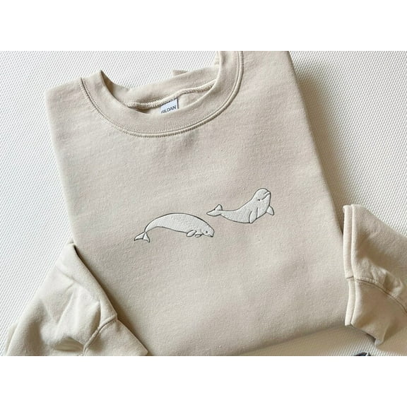 Embroidered Whale Marine Sweatshirt