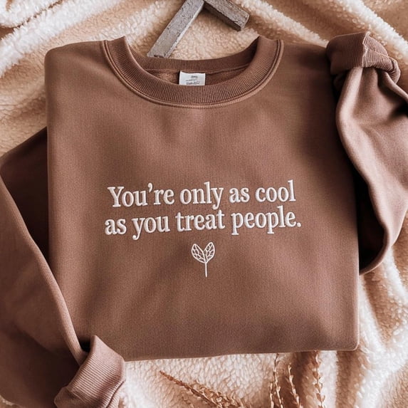 Embroidered Women's Sweatshirt: Positive Affirmation, Motivational Tee