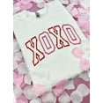 thumbnail image 1 of Embroidered XOXO Valentines Sweatshirt: Trendy Letter Design, 1 of 4