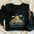 thumbnail image 1 of Embroidered Yellowstone National Park Sweatshirt, Hiking Shirt, Hiking Souvenir, Travel Souvenir Shirt, Outdoors Tshirt, Nature Shirt, 1 of 5