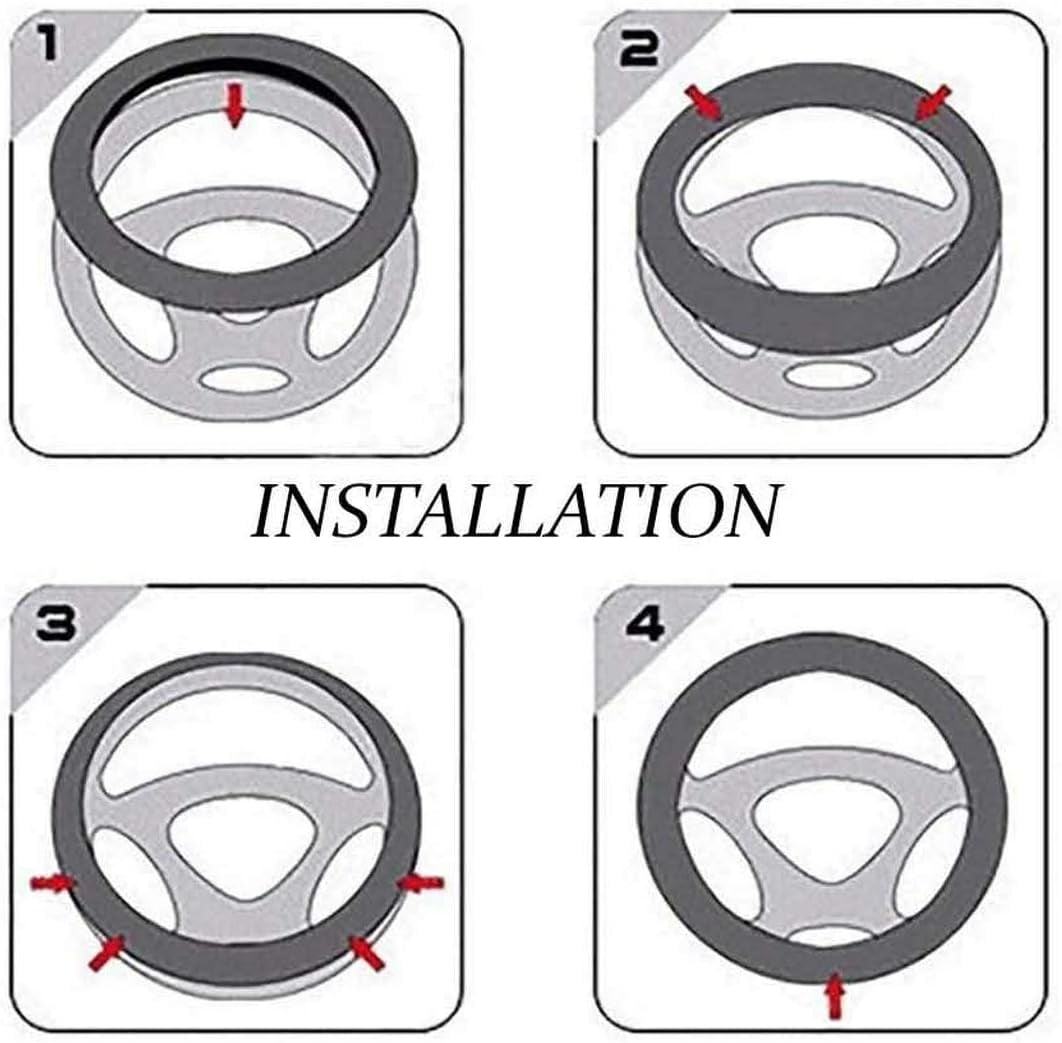 Embroidered Z71 Steering Wheel Cover Forgmc Silverado, Leather Made Fits 15'' Diameter, asd23
