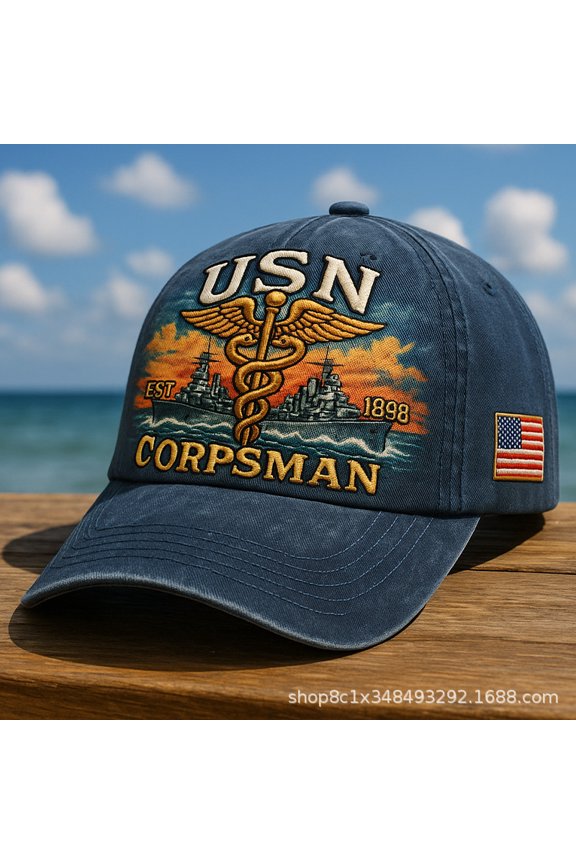 Embroidered baseball cap designed specifically for volunteer firefighters.Retro baseball cap,symbolizing the honor of the fire department,suitable for outdoor sun protection.