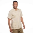 thumbnail image 1 of Embroidered cotton blend guayabera. SIZE:L COLOR:BG, 1 of 1