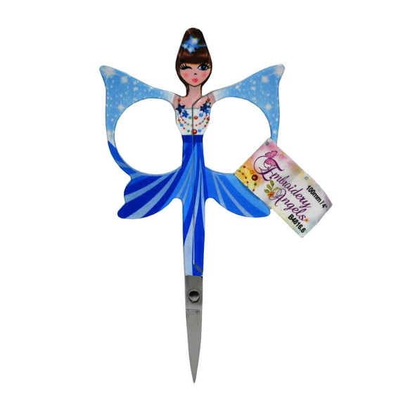 Embroidery Angels 4 Inch Scissors Blue