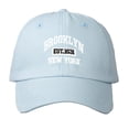thumbnail image 1 of Embroidery BROOKLYN NEW YORK Baseball Cap Unisex Outdoor Soft Crown Dad Hat Sun Protection Sky Blue, 1 of 3