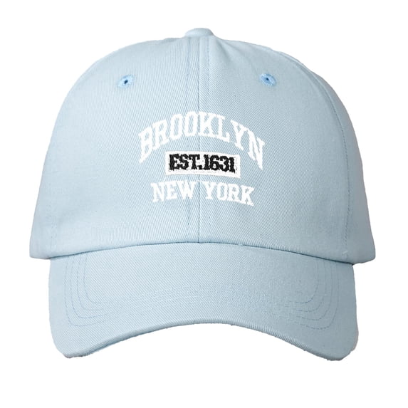 Embroidery BROOKLYN NEW YORK Baseball Cap Unisex Outdoor Soft Crown Dad Hat Sun Protection Sky Blue