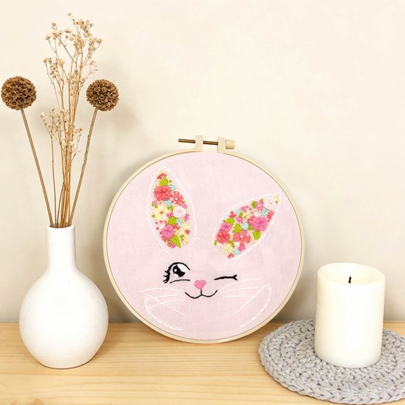 Embroidery Beginner Embroidery Needle Point Easter Rabbit Egg Pattern Embroidery Thread Craft Enthusiast Hand Embroidery Thread Diy Knitting Diy Home Decor