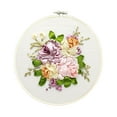 thumbnail image 1 of Embroidery Beginner Kit DIY Floral Silk Ribbon Embroidery Beginner Kit Cross Stitch Stamped 3D Embroidery Kit, 1 of 10