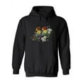 thumbnail image 1 of Embroidery Birds  Hoodie Women -Image by Shutterstock, Female XX-Large, 1 of 4