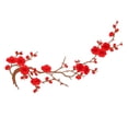 thumbnail image 1 of Embroidery Cherry Blossom Iron On Patches Plum Blossom Applique Patches Embroidered Patch Iron On Sew On Flowers Branches Vines for DIY Jeans Denim Clothes Dresses Skirt,C, 1 of 6