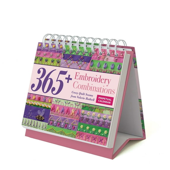 Embroidery Combinations Perpetual Calendar : 365+ Crazy Quilt Seams from Valerie Bothell (Calendar)