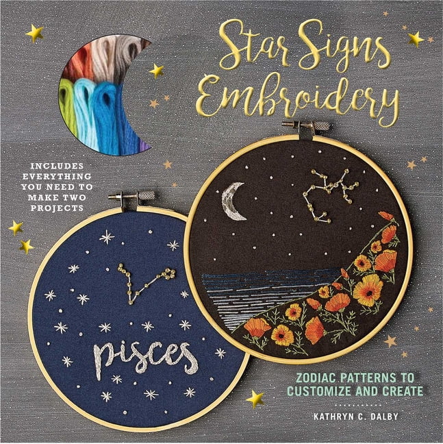 Embroidery Craft Star Signs Embroidery Zodiac Patterns to Customize