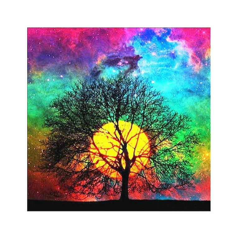 6 Pack Diamond Painting, DIY 5D Diamond Painting Kits for Adults, Full  Drill Diamond Art Kits for Kids, Moon and Tree, 12x16 inch