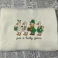 thumbnail image 1 of Embroidery Design : St Patrick's Day Goose Embroidery Happy Saint Patrick's Day Just A Lucky Goose Irish St Patricks Design, Goose ., 1 of 4