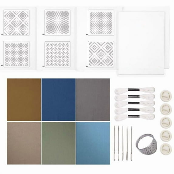 Embroidery Fabric Thread Needle Water Soluble Stabilizer Set