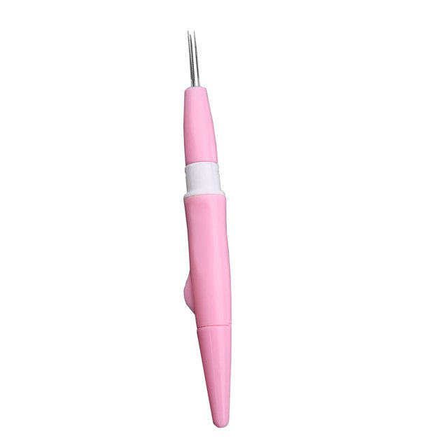 Embroidery Felting Needle Punch Pen with 3 Fine Needles Set Tool for