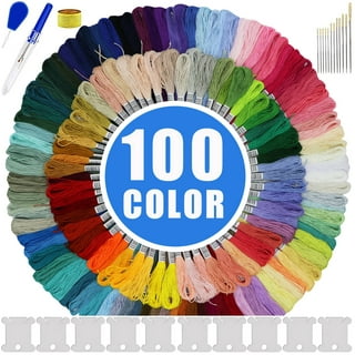 Embroidery Floss Rainbow Color 50 Skeins per Pack Cross Stitch Threads Friendship Bracelets Floss Crafts Floss