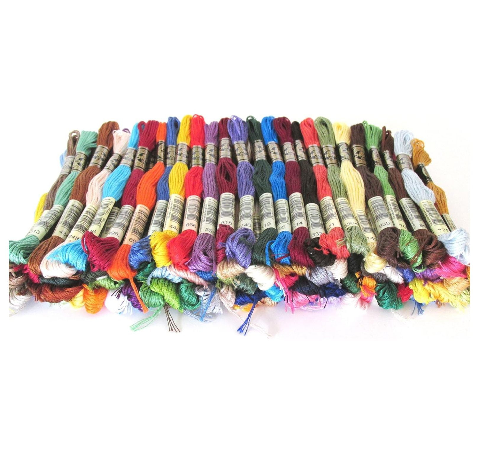 Embroidery Floss Assortment 100 Colors. Genuine Made in France