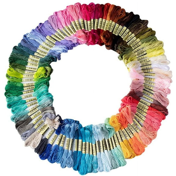 Friendship Bracelet String 50 Skeins Rainbow Color Embroidery Floss Cross Stitch Embroidery Thread Cotton Floss Bracelet Yarn, Craft Floss