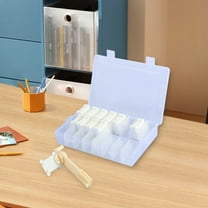 Embroidery Floss Organizer Set Embroidery Thread Storage Box Tool with Floss Winder 100 Floss Bobbins Removable 24 Compartments Storage Box for Craft DIY Embroidery Cross Stitch