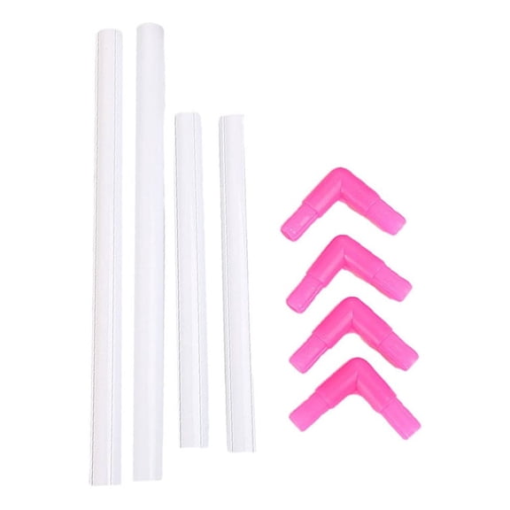 Embroidery Frame Hoop Sewing Cross Stitch Clip Handheld Supplies Clamp Craft White Quilting Snap Tools Diy Square